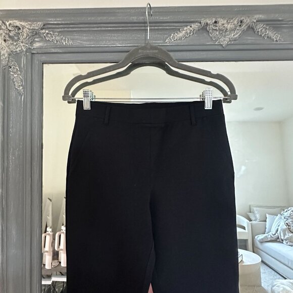 Quince Ultra-Stretch Ponte Straight Leg Pants Knit Fitted in Black Size Small - Picture 6 of 13